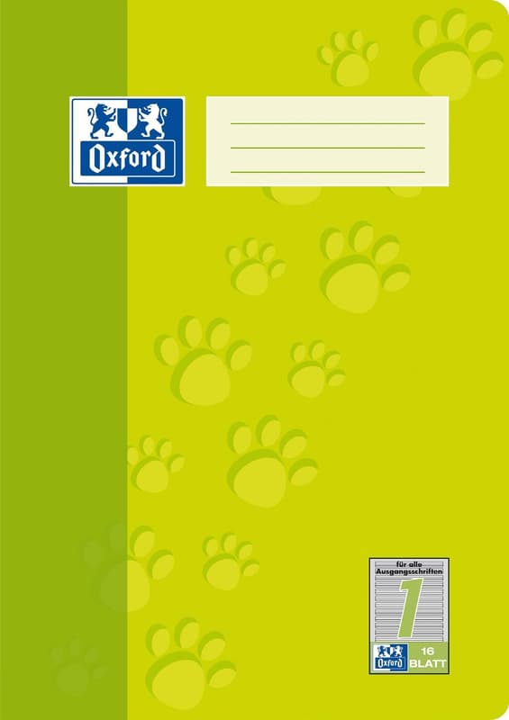 Oxford School Notebook Lined 1 16 Sheets DIN A4