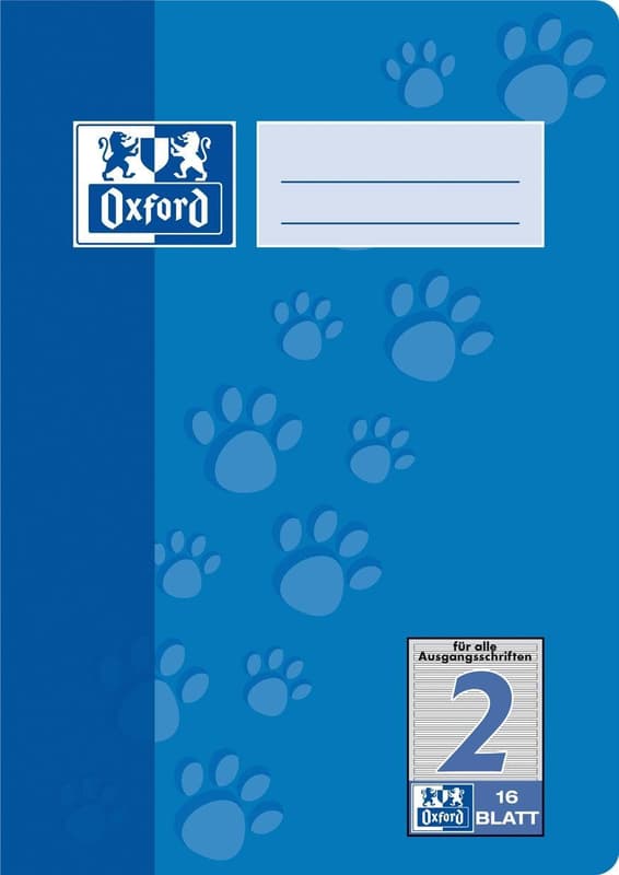 Oxford School Notebook Lined 2, 16 Sheets, DIN A5