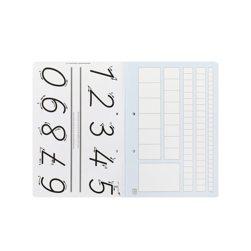 Oxford Numbers Learning Booklet Ruling ZL 16 Sheets DIN A4 Landscape
