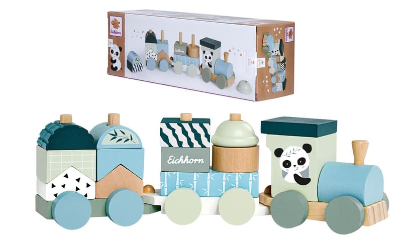 Eichhorn Wooden Train 16 pcs.