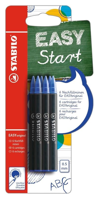 STABILO Ink Cartridges EASY Original, 0.5mm blue