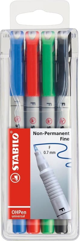 STABILO Film markers OH Pen F 0, 7mm non-permanent