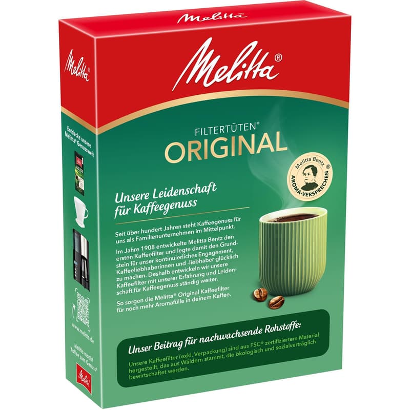 Melitta coffee filters Aroma 102 natural brown 80 pieces