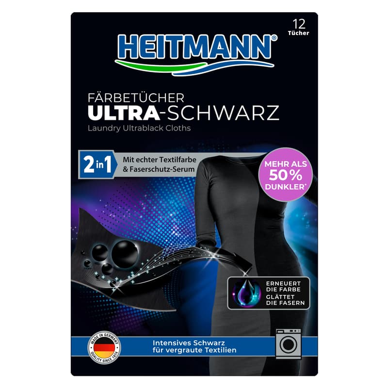 Heitmann Färbetücher Ultra-Schwarz