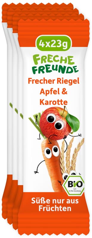 FF Organic Cheeky Bar Apple & Carrot 4x23g