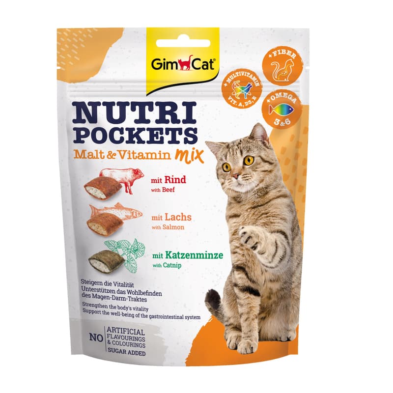 GimCat Nutri Pockets Malt-Vitamin Mix 150 g