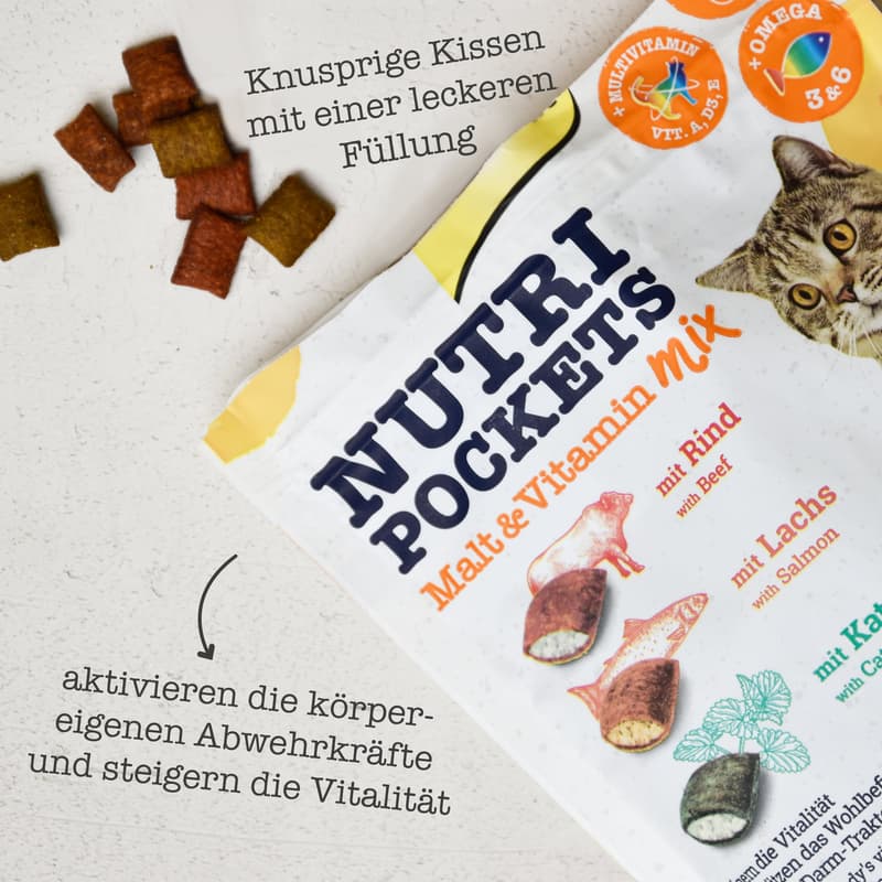 GimCat Nutri Pockets Malt-Vitamin Mix 150 g