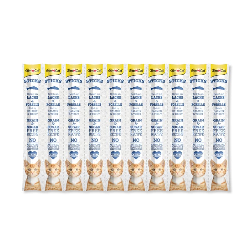 GimCat Sticks Salmon & Trout 10 pcs.
