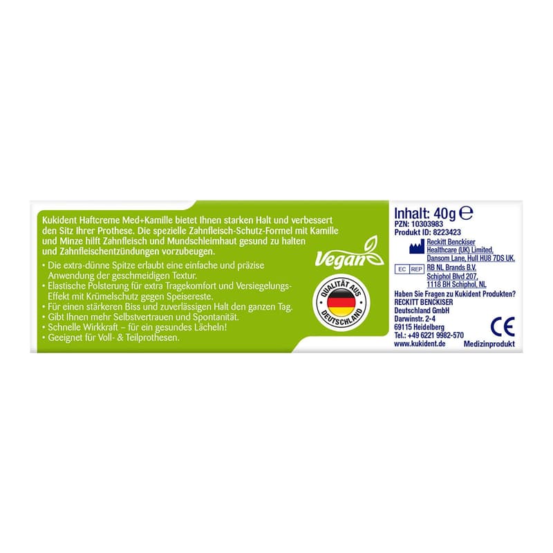 Kukident Adhesive Cream Med+Chamomile