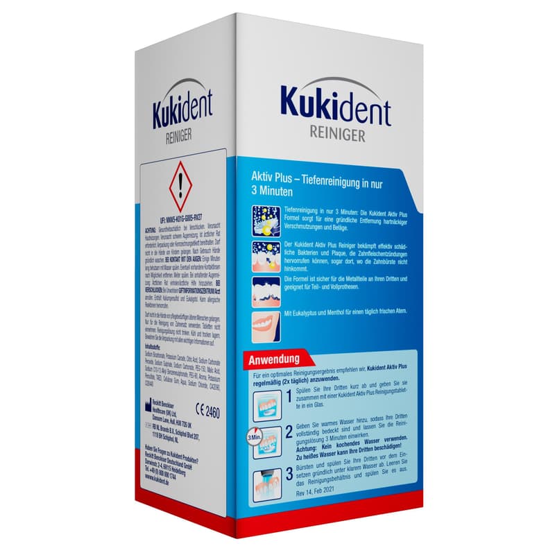Kukident Aktiv Plus Zahnersatzreinigungstabletten