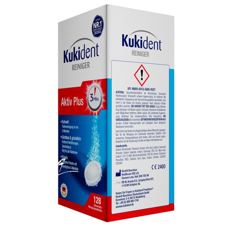 Kukident Aktiv Plus Zahnersatzreinigungstabletten