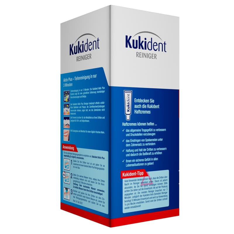 Kukident Aktiv Plus Zahnersatzreinigungstabletten