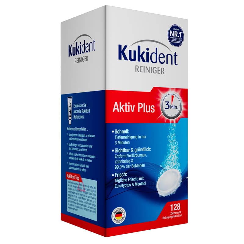 Kukident Aktiv Plus Zahnersatzreinigungstabletten