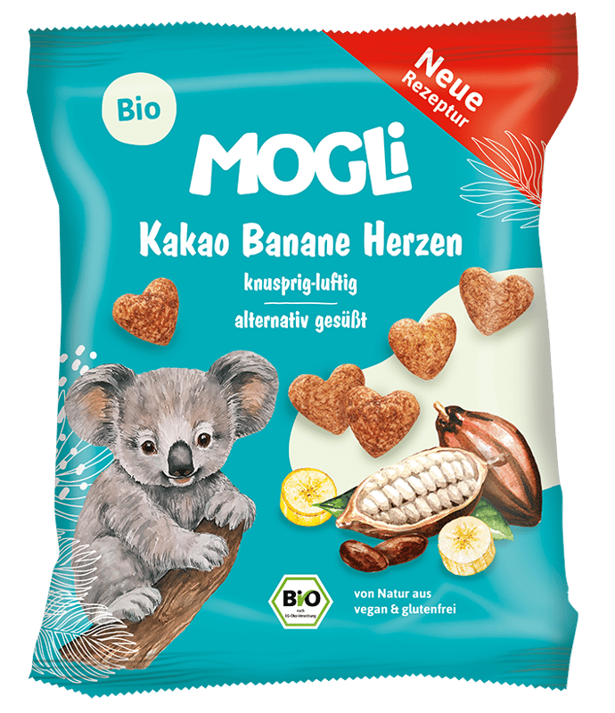 Mogli Organic Cocoa Banana Hearts