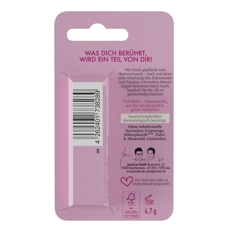 Jean&Len Lip Balm Berry