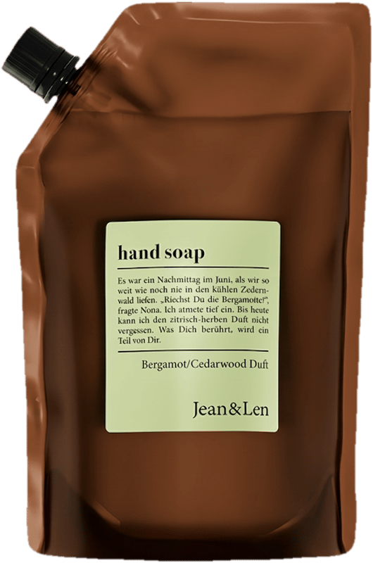 Jean&Len Hand Soap Bergamot/Cedarwood Refill Pack