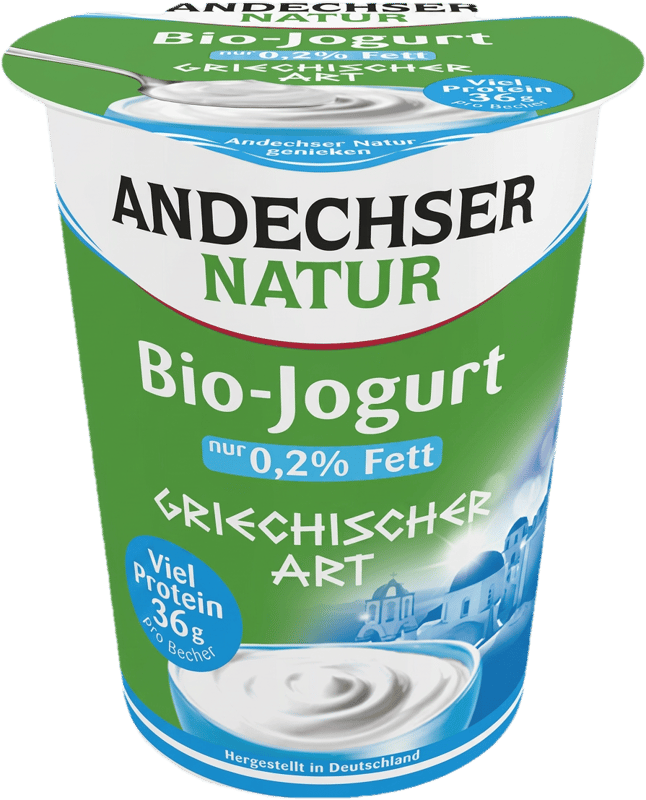 Andechser BIO Joghurt griechischer Art Natur 0. 2%