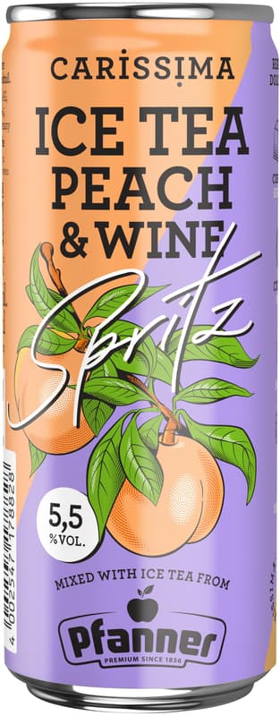 Carissima Ice Tea Peach & Wine Spritz Dose 12x 0,25l (EINWEG)