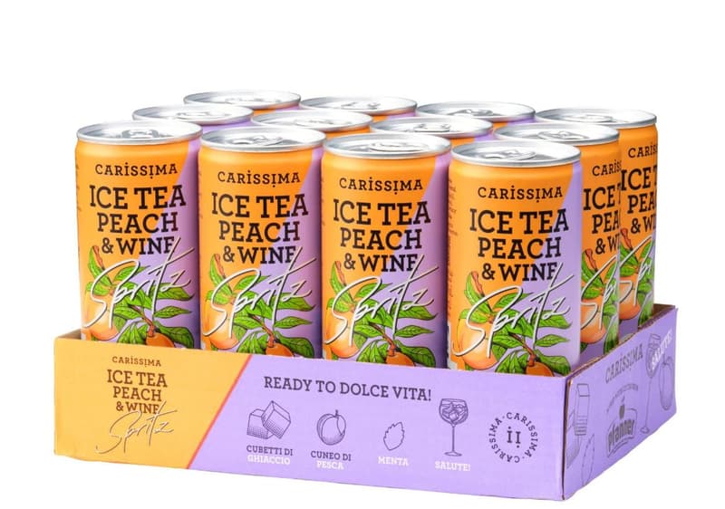 Carissima Ice Tea Peach & Wine Spritz Dose 12x 0,25l (EINWEG)