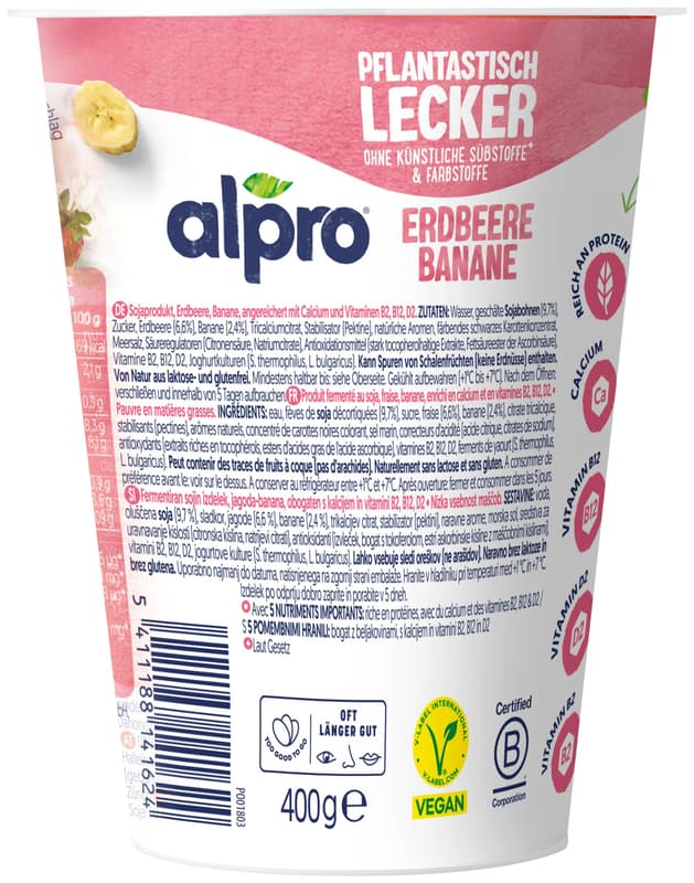 Danone ALPRO Soy Strawberry Banana 400g