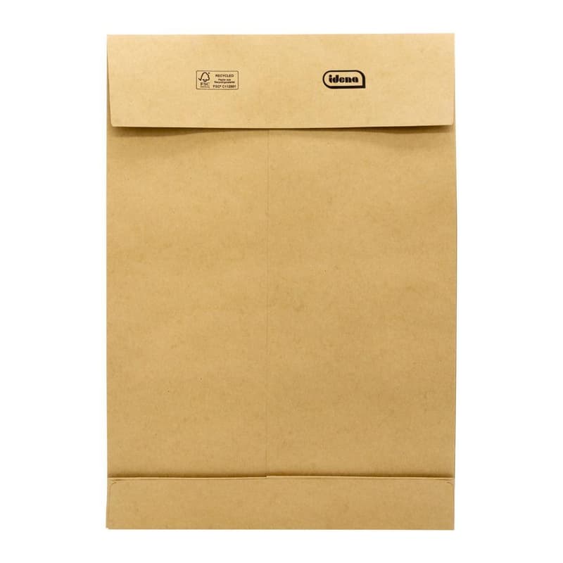Idena brown filing envelopes DIN B4, pack of 10
