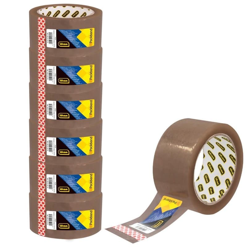 Idena Packband geräuscharm braun 5cmx66m