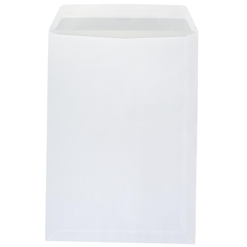 Idena mailing envelopes with window, self-adhesive, 90g/m², white, DIN C4, pack of 10