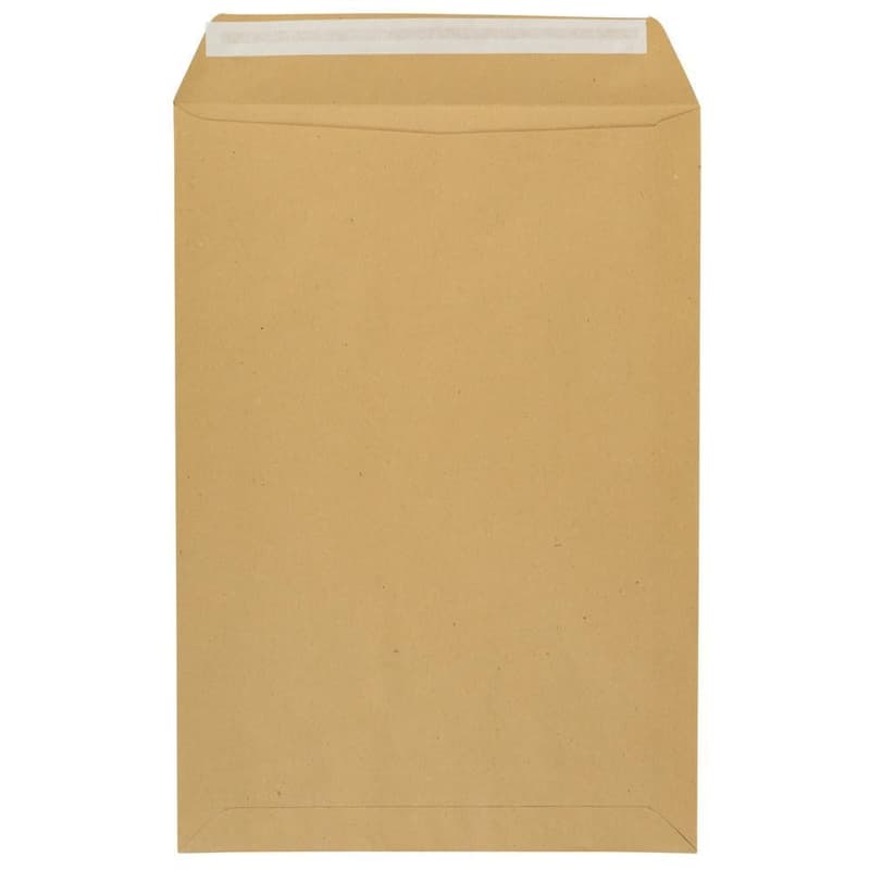 Idena Versandtaschen ohne Fenster haftklebend 90g/m² braun DIN C4 10 Stück