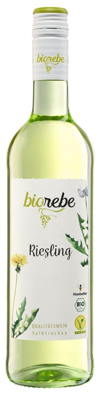 BioRebe Riesling ORGANIC VEGAN Germany QbA semi-dry 0. 75 l