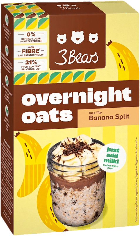 3Bears Overnight Oats Banana Split