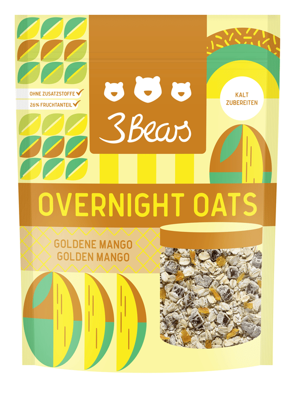3Bears Overnight Oats Golden Mango