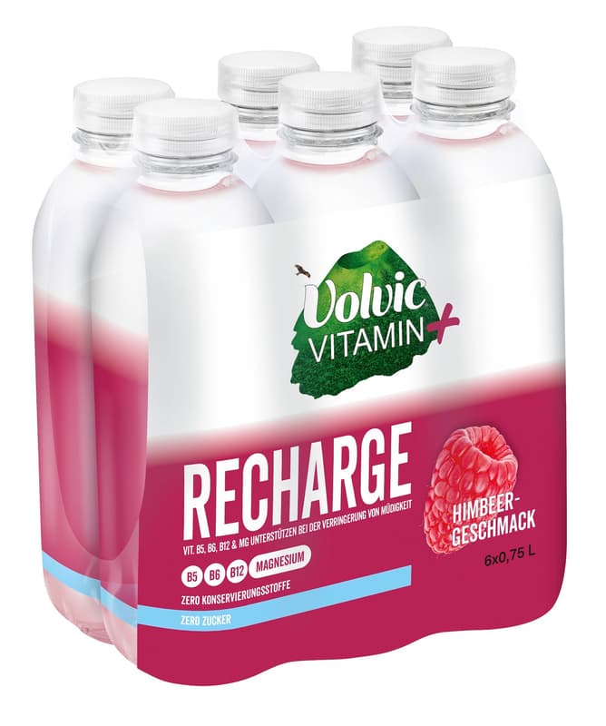 Volvic Vitamin+ Recharge Himbeere 6x0,75l (EINWEG)