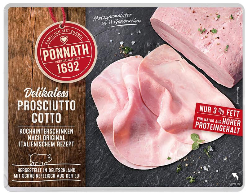 Ponnath 1692 Delikatess Prosciutto Cotto