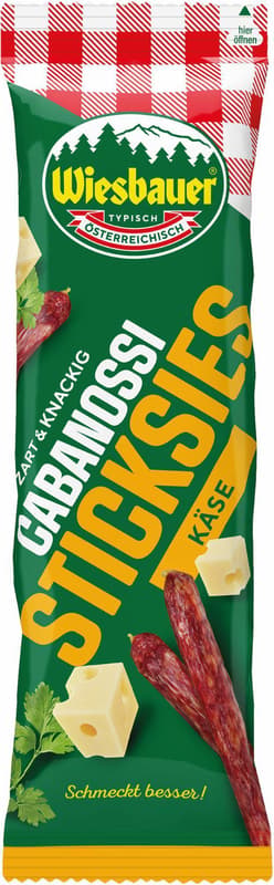 Wiesbauer Cabanossi Sticksies Käse