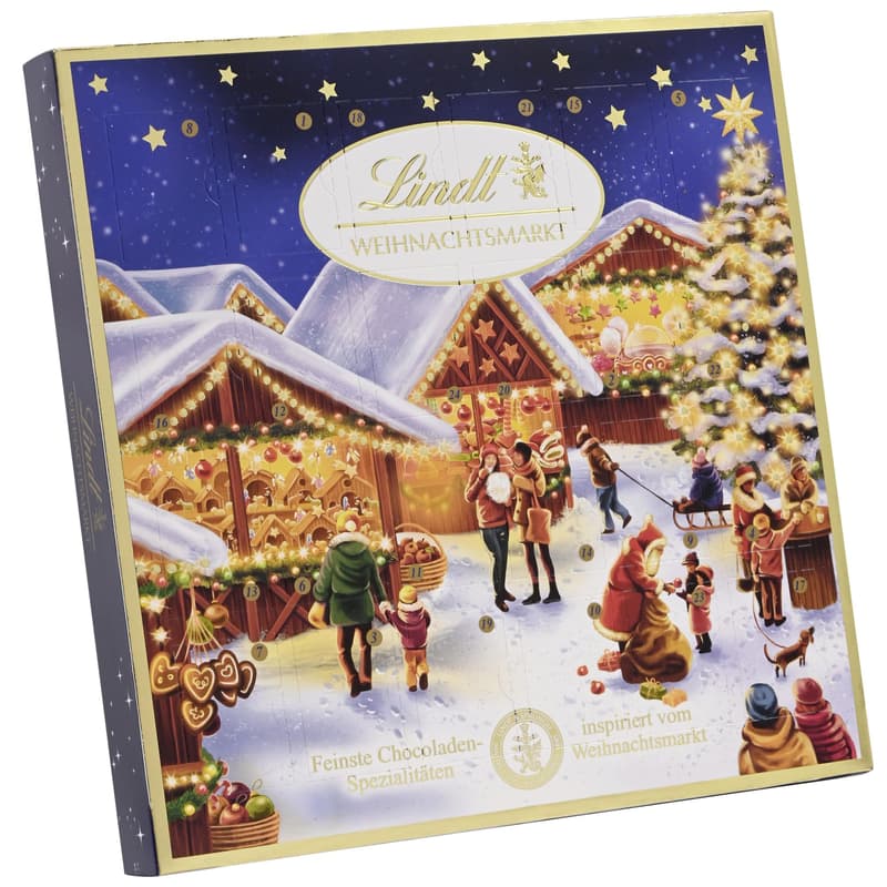 Lindt Mini Tisch Adventskalender Weihnachtsmarkt