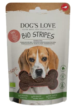 DOG'S LOVE SOFT Stripes ORGANIC Beef