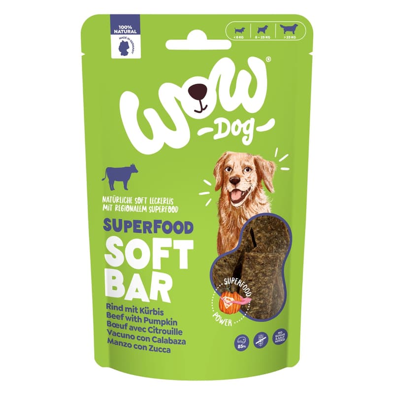 WOW DOG Soft Bar Beef with Pumpkin