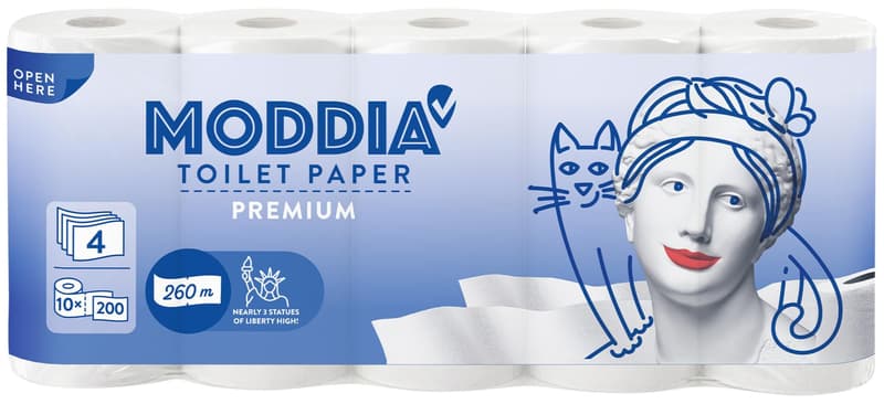Moddia Toilettenpapier 4-lagig