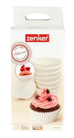 ZENKER 100 Papierbackförmchen 50mm weiß