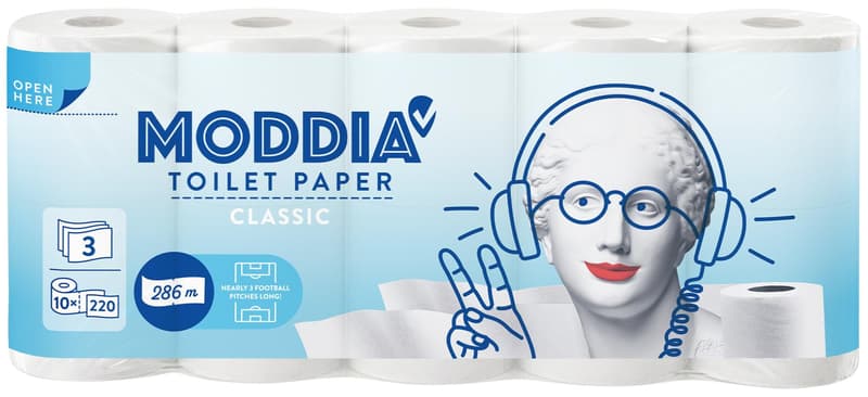 Moddia Toilettenpapier 3-lagig