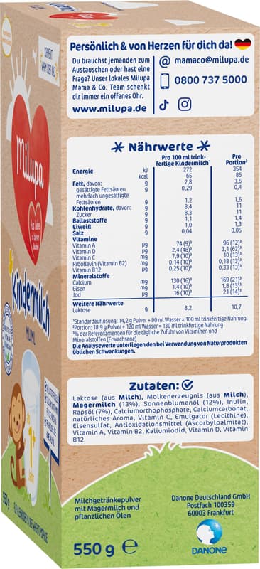 Milupa Milumil childrens milk 2+