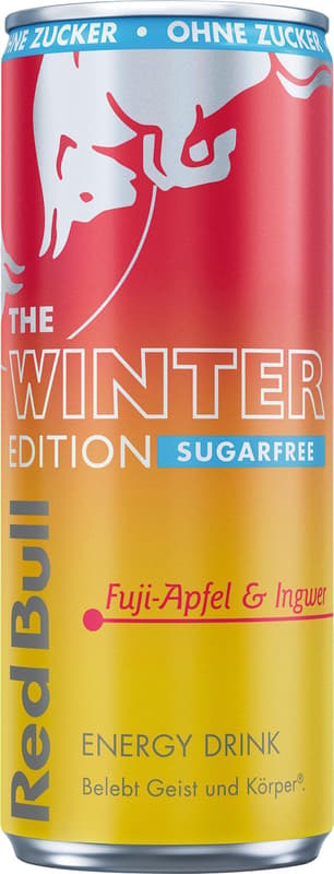 Red Bull Winter Edition Fuji-Apfel mit Ingwer Sugarfree (EINWEG)