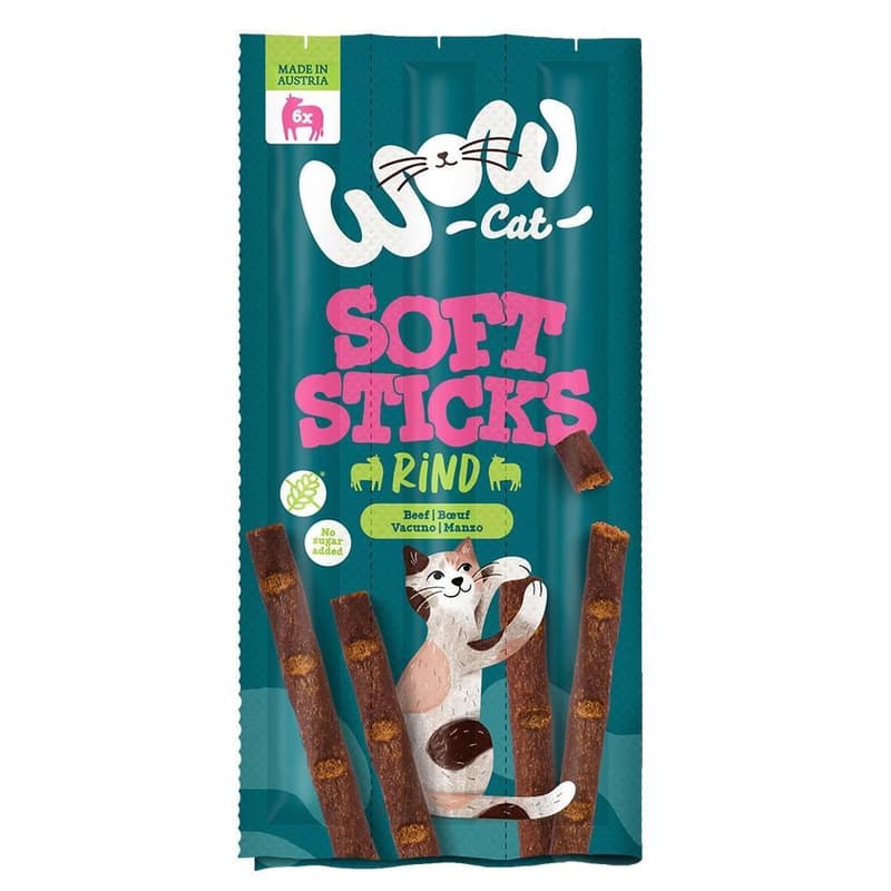 WOW CAT Soft Sticks Beef