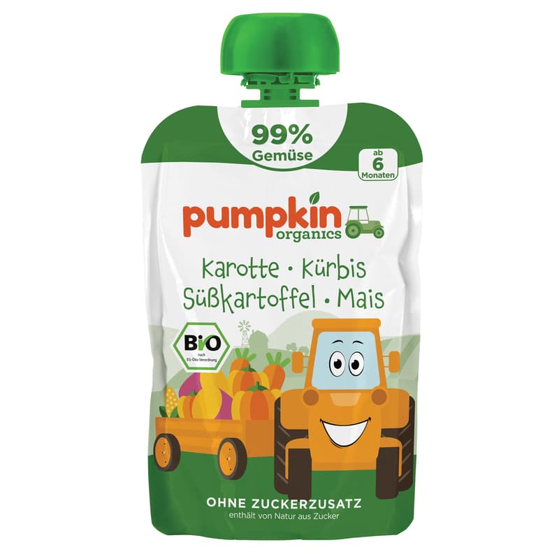 Pumpkin Organics Organic Pouch Carrot, Pumpkin, Sweet Potato, Corn