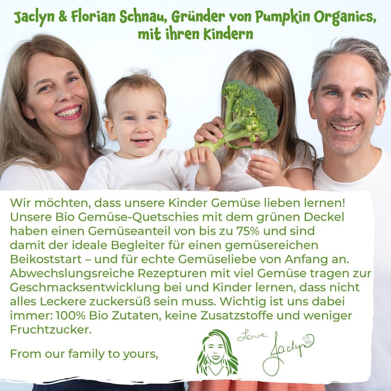 Pumpkin Organics Bio Quetschie Karotte, Süßkartoffel, Mango, Pastinake ab 6 Monaten