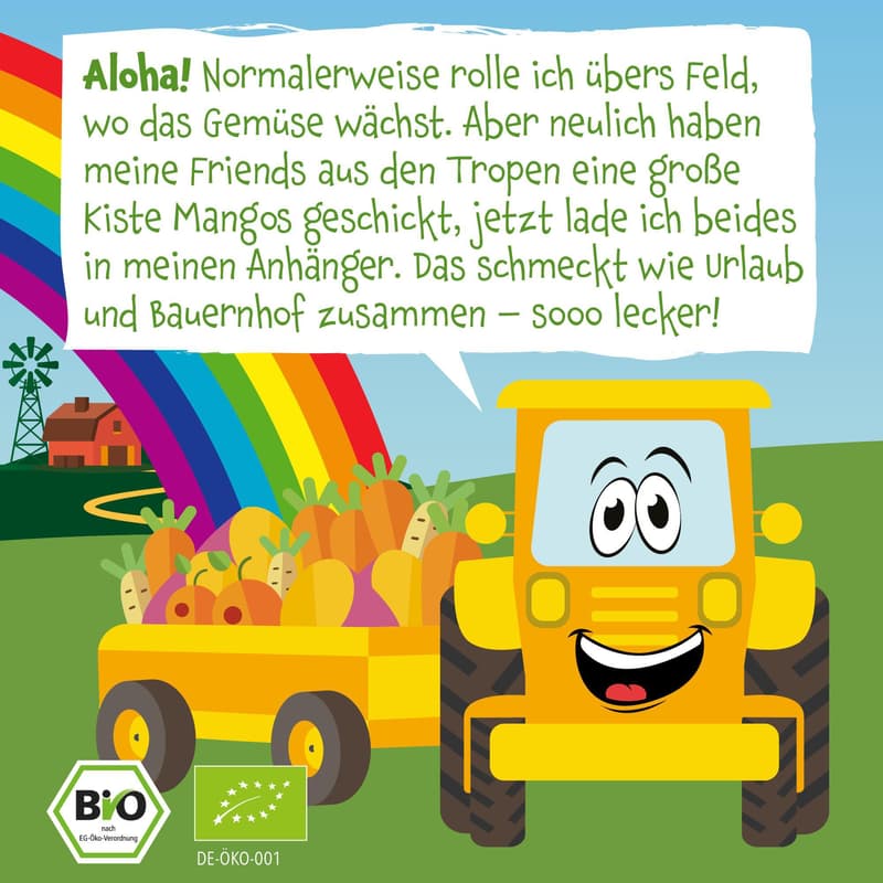 Pumpkin Organics Bio Quetschie Karotte, Süßkartoffel, Mango, Pastinake ab 6 Monaten