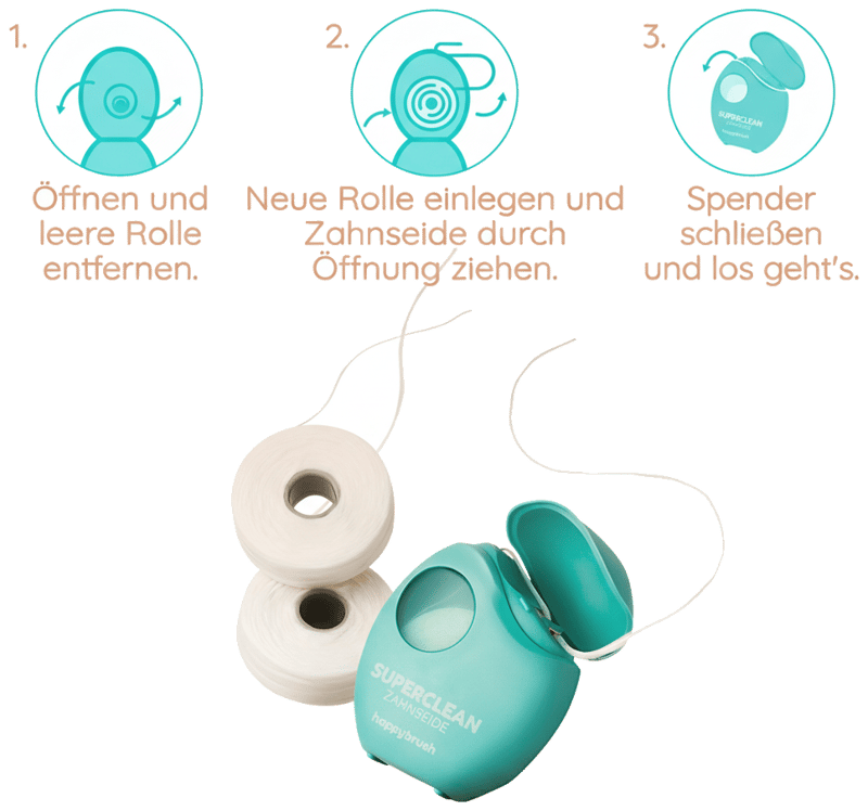 happybrush dental floss clean