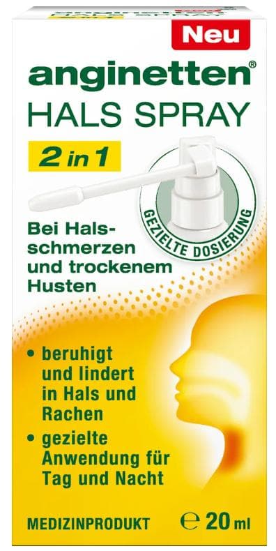 ANGINETTEN Throat Spray 2 in 1 20ml