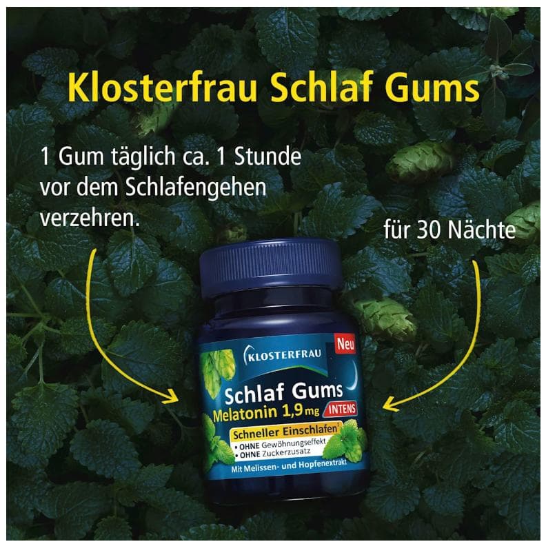 Klosterfrau Sleep Gummies with 1. 9mg Melatonin 30 Gummies