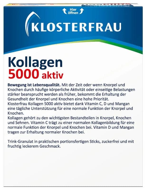 Klosterfrau Collagen 5000 Drinking Granulate Sticks, 20 pieces